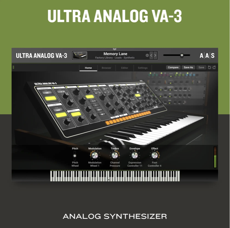 AAS Applied Acoustics Systems Ultra Analog VA-3 + 16x Packs